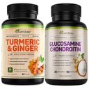 Nature's Base Turmeric & Ginger 60 ct + Glukosamiini Chondroitin 90