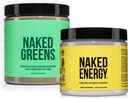 NAKED Vegan Energizing Bundle Mautonta Energy Nutrition Super Greens Powder Organic Greens täydennysosa