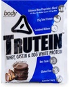 Body Nutrition Trutein High Protein Powder: 45% Whey, 45% Kaseiini, 10% Egg White, Gluteeniton, Alhainen Natrium, Ruoho Fed Whey Protein, Kuntosali Supplement & Breakfast Shake, Chocolate Peanut Butter, 34g Näyte