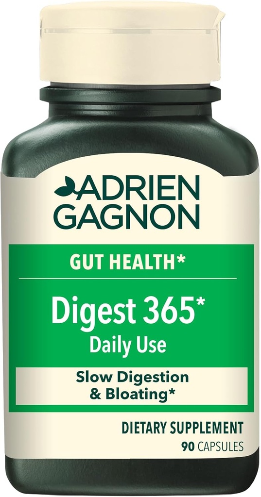 Adrien Gagnon - Digest 365 Natural Digestive Enzymes Complex, Digestion Supplement Gas and Bloating Relief, Palauta Gut Health - 90