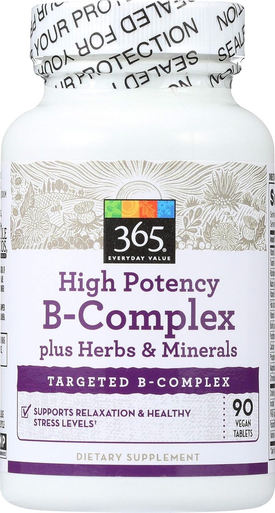 365 by Whole Foods Market, High Potency B-Complex, 90 lla