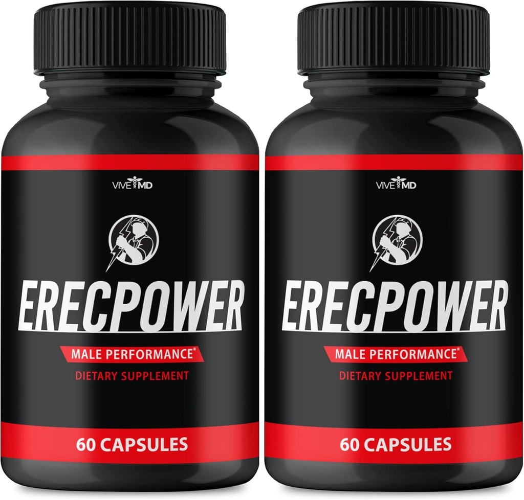 Erecpower för Men Capsules - Erecpower Pills Advanced Formel - Maximal styrka, ErecPower för Män Supplement Erec Power 60 Capsules, Erec Power Vitamin Pills Reviews (2 Pack)