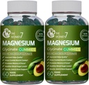 Magnesium Glycinate Gummies with Ashwagandha and CQ10 Calm Magnesium Complex L-treonate Vegan non-GMO 800mg Magnesium Glycinate Gummy Magnesium Supplement - Pakkaus 2
