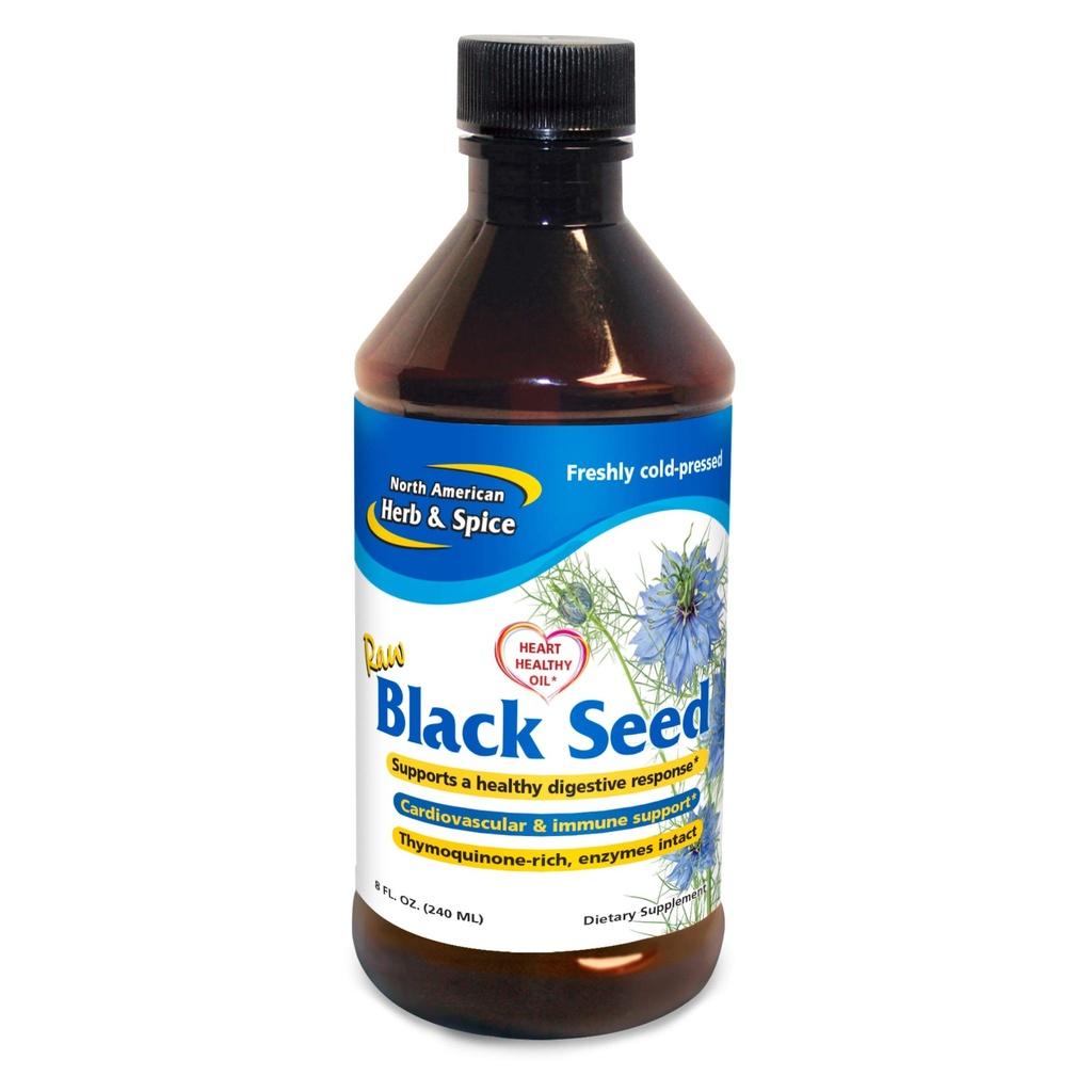 Pohjois-Amerikkalainen Herb & Spice Black Seed Oil - 8 fl. oz. - Kardiovaskulaarisia, digestiivisia ja immunosupport - sisältää villi, Välimeren Oreganol P73 Oregano Oil - ei-GMO - 48 Yhteensä
