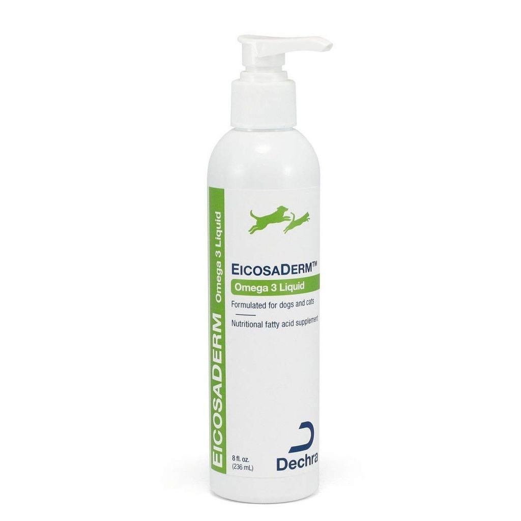 Dechra EicosaDerm Omega 3 Liquid koirille ja kissoille - Ravitsemuksellinen rasvahappo täydentää, 8 Fl Oz (Pakkaus 1)