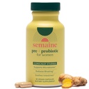 Semaine Super Powered Prebiotic + Probiotic för kvinnor, effektiv 3-i-1 Multi-Action Formel för att näring Gut Health, Soothe IBS, Stöd Bloat Relief & Immunity Boost, kliniskt Studied (60 ct)