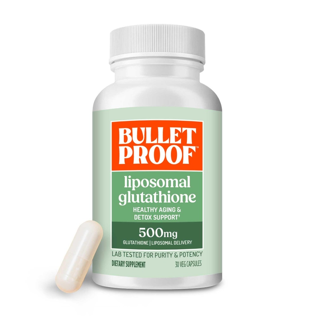 Luodinkestävä Liposomaalinen Glutationi Force Antioksidanttikapselit, 30 Count, täydentää maksan terveyttä ja immuunitukea, 30 tarjoilua