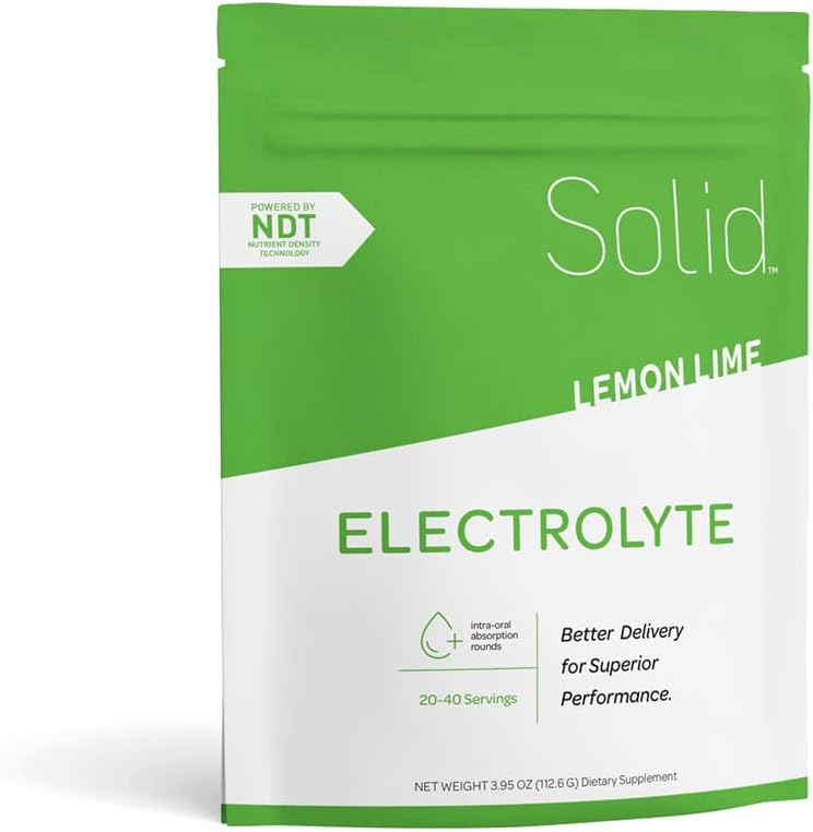 Kiinteä kierros Elektrolyyttitabletit, 80/pk (Sitruuna-Lime)