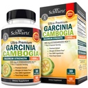 Garcinia Cambogia Painon menetys pillereitä - Maximum Strength Ruokahalua Suppressant & Fat Burner miesten & naisten - 1600mg Natural Extract & 960mg HCA - Aineenvaihdunta Booster & Carb Blocker Kapselit - 60Ct