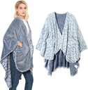Bcareself Double-Sidottu Blanket Ultra Soft Flannel Shawl Blanket, palautuva Blanket, Pockets, naisille ja miehille