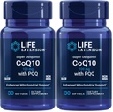 Life Extension Super Ubiquinol CoQ10 PQQ, CoQ10, PQQ, shilajit, Heart Health, Cellular Energy Support, 8X Parempaa imeytymistä, Gluteeniton, 100 mg, 30 softgels (paketti 2)