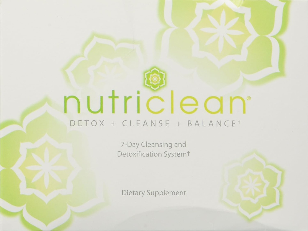 NutriClean 7 Day Cleansing System med Stevia: Probiotisk för Digestive Health, Immune Support, Fiber, Magnesium och Herbal Blend (7 portioner, Glutenfri)