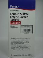 Ferrous Sulfate 324 mg Enteropäällysteiset punaiset tabletit 100count