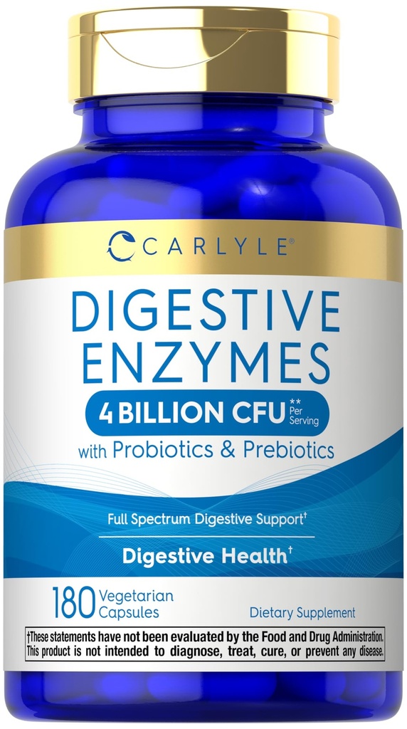 Carlyle Dgestive Enzymes ... Probiootit ja prebiootit. 180 kapselia...