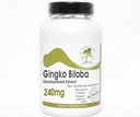 Ginkgo Biloba Standardoitu uute 240mg 24% Glycosides ~ 200 kapselia - Ei lisäaineita ~ Luontolisät