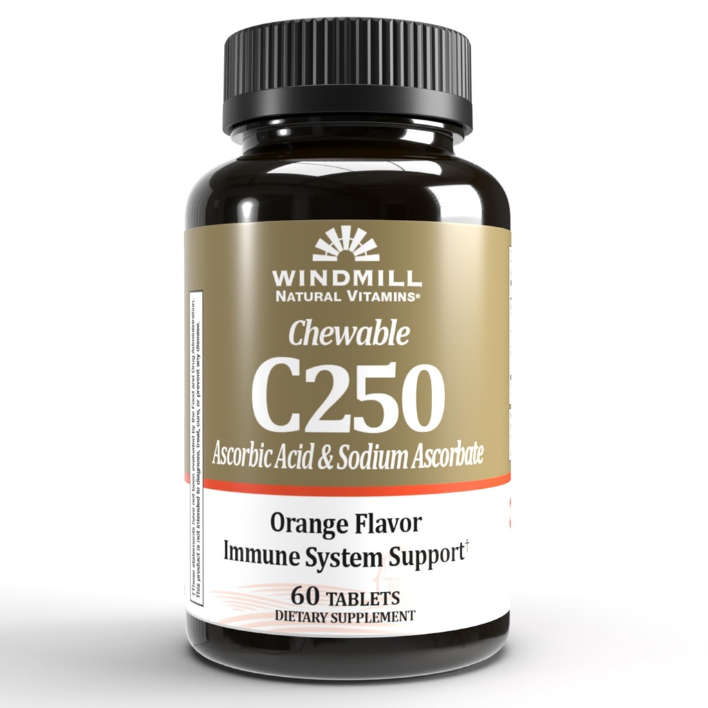 C-vitamiini CHEWTBS 250MG TNGR WMILL Koko: 60