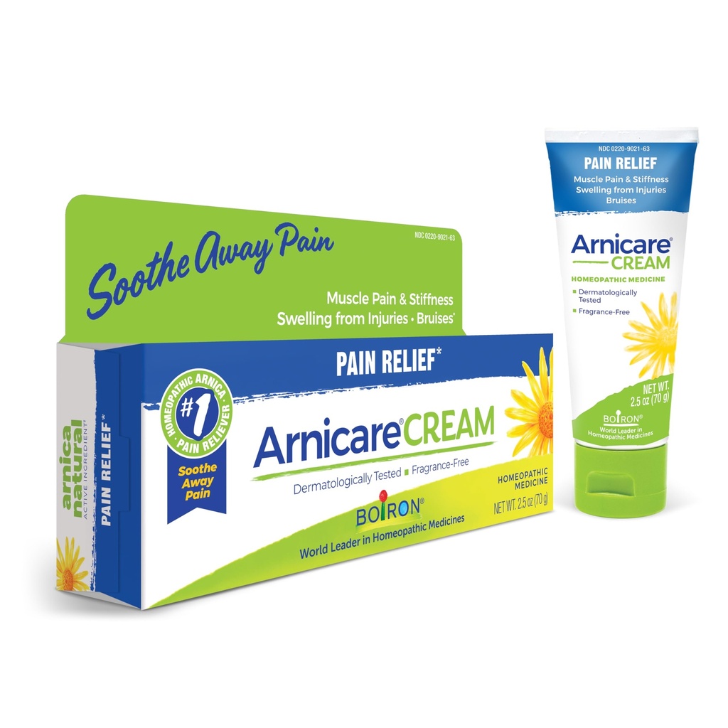 Boiron Arnicare Cream for Joint Pain, Muscle Pain, Swelling, Soreness, Stiffness och Bruises - Fast Absorbing and Fragrance-Free - 2.5 oz