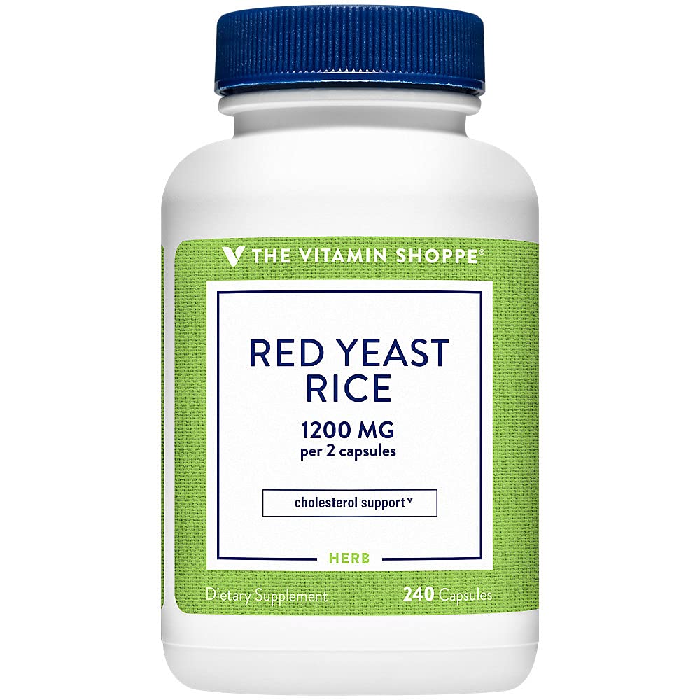 Vitamin Shoppe Red Yeast Rice - 1 200 MG (240 kapslar)