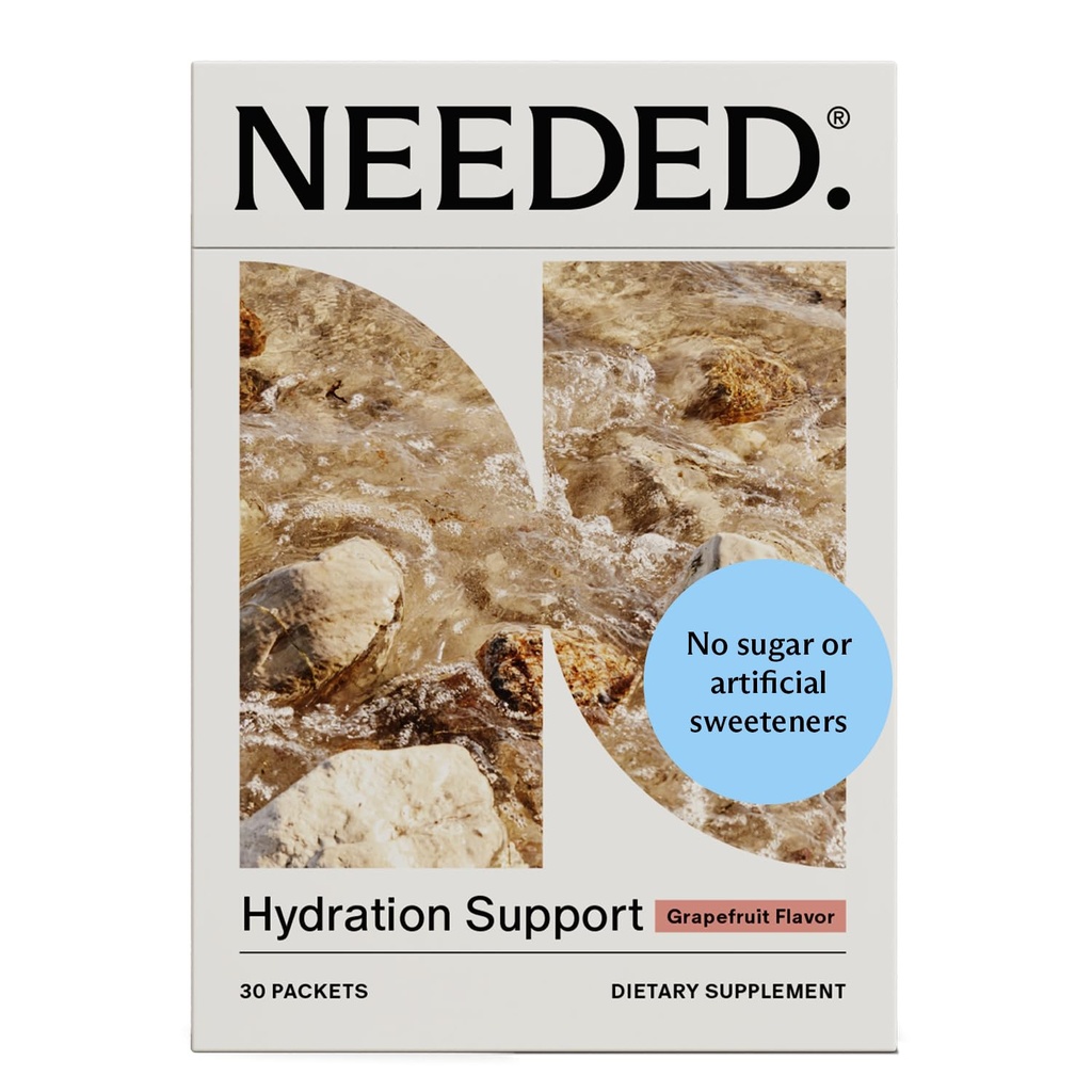 Behöver. Hydration Support med Electrolytes & Trace Minerals – Electrolytes for Pregnancy & Under Laktation – 30 Hydration Packets Lätt Sweetened med Real Fruit, Grapefrukt