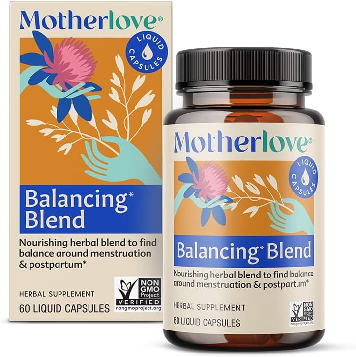 Motherlove Balancing Blend (60 Liquid caps) Herbal Supplement for Period & Postpartum Hormonal Health