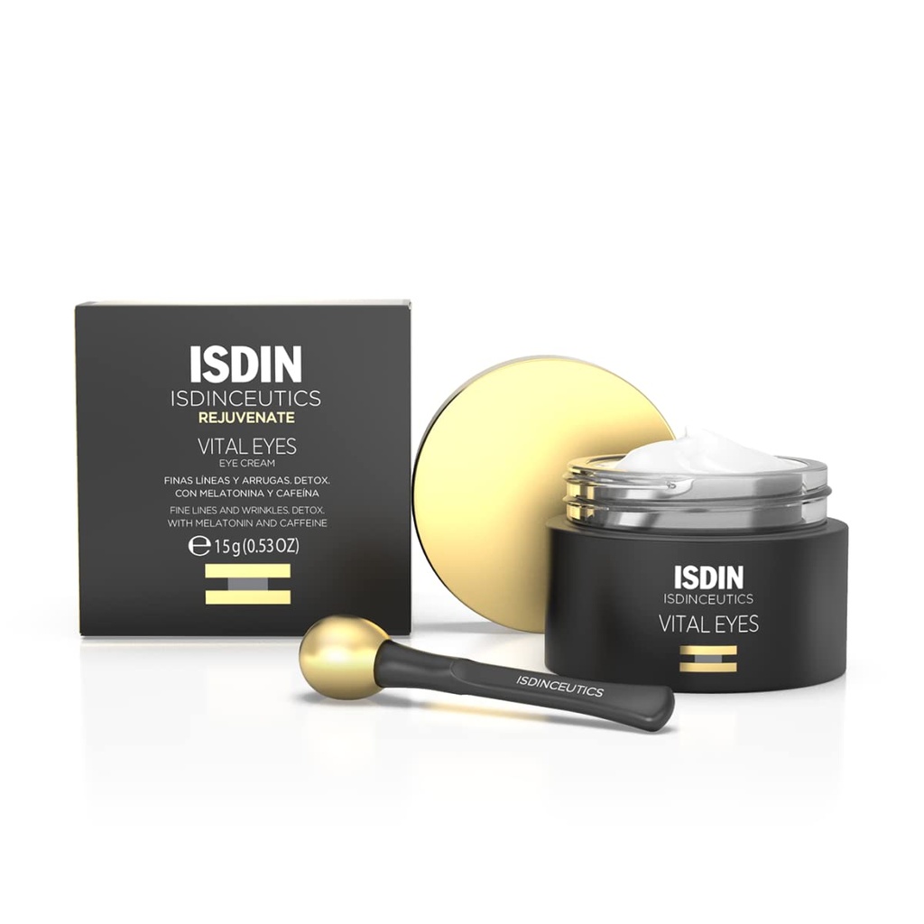 ISDIN Isdinceutics Vital Eyes - Night Eye Cream for ryppyjä Muotoiltu melatoniini, Jäähdytys lisälaite Mukana