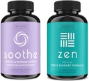 WellPath Zen Stressi & Hormoni tuki Bundle - Herbal Stressi Relief & Hormoni Balance täydentää - 60 Cts Jokainen