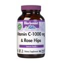 Bluebonnet Nutrition Vitamin C-1000 mg Plus Rose HIPS Vegetable Capules, för immunhälsa, för antioxidantskydd, Soy Free, Gluten Free, Non-GMO, Kosher, Dairy Free, Vegan, 90 Count
