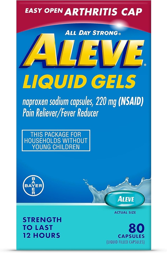 Aleve Niveltulehdus Liquid Gels 80ct. 24cs