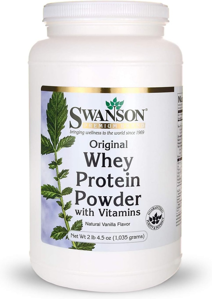 Heraproteiinijauhe 36,5 oz vaniljan makua (1,035 grammaa)