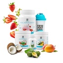 Yes You Can! Detox Plus Kit, Daily Cleanse Pure Fiber Meal Replacement, Drink Mix, Shake Booster och Supplement, Body Cleanse Kit för kvinnor, Daily System Cleanse - Strawberry, Aloe Vera Mango