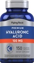 Piping Rock Hyaluronic Acid Supplement 100 mg 150 kapselia natriumhyaluronaattina