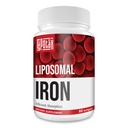 Liposomal Fe Iron Supplement för kvinnor, 65 mg järntillskott med folsyra och vitamin B12 för män, dagligt blod och energistöd för vuxna järnbrist 60 Softgels (1 flaska)