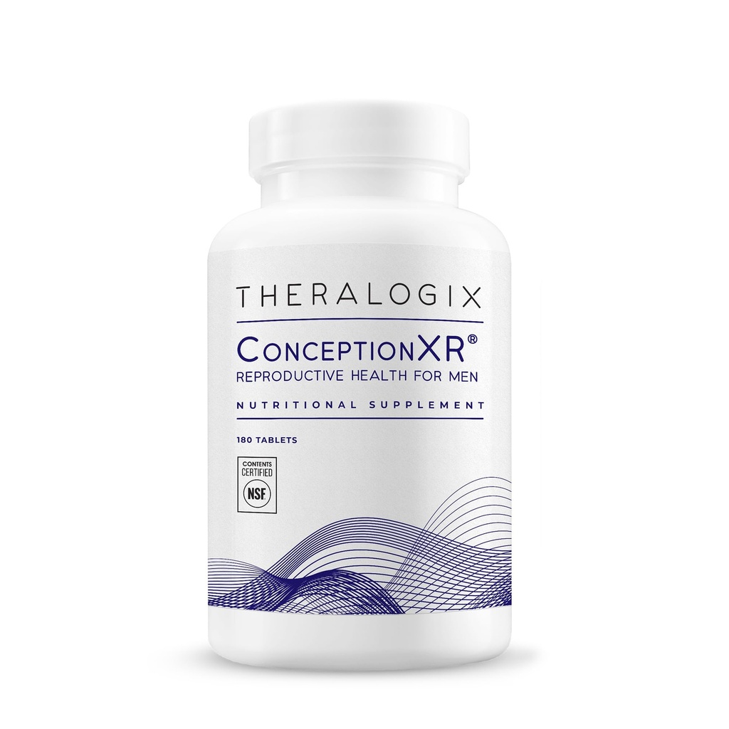 Theralogix ConceptionXR Reproductive Health för män, Mäns Preconception Vitaminer för fertilitetsstöd, manliga fertilitetstillskott för spermier hälsa, NSF Certified - 180 flikar (90-dagars leverans), Unflavor