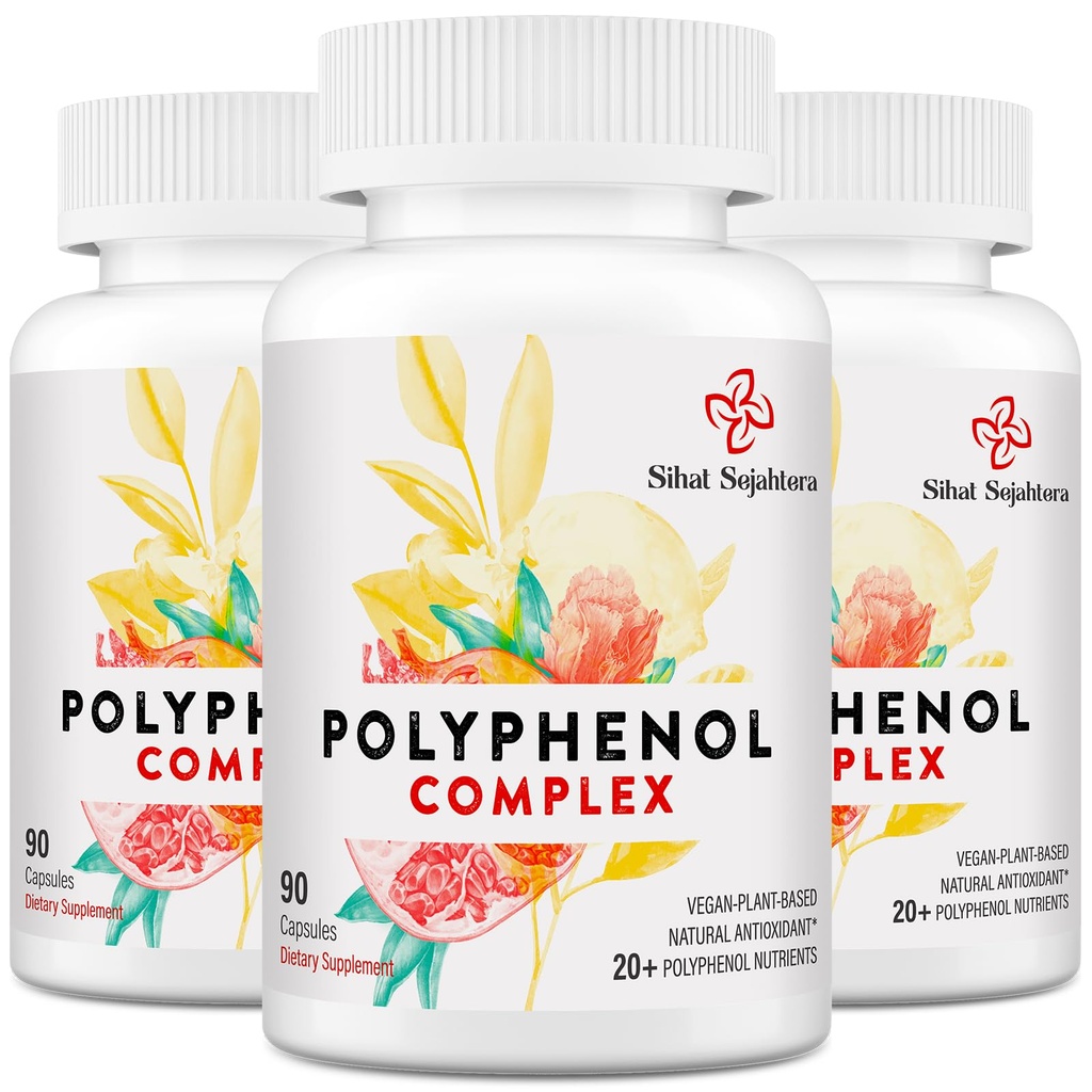 67500 MG Polyfenolit Supplement - Tehokas antioksidantteja ja polyfenoli ikä puolustus, polyfenoli Superfood, Quercetin, Resveratrol, vihreä tee, Plant-Baseed & Energy, Immuuni tuki, 270 kapselia