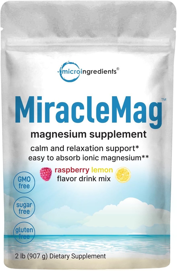 Rauhallinen magnesiumjauhe, 2lbs magnesiumsilikaattijauhe ... Makea vadelmasitruunamakeinen...