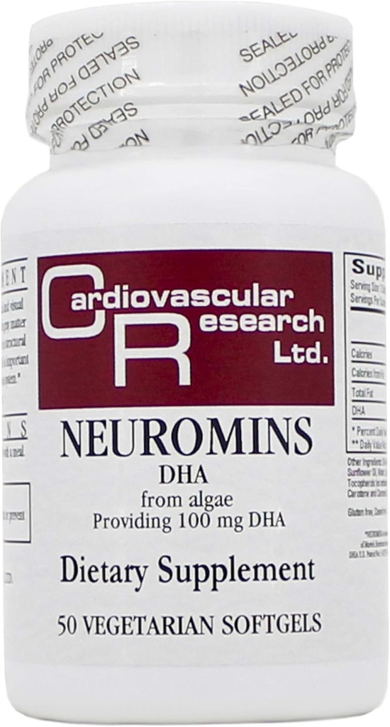 Neuromins 100mg (DHA) 50 kapselia - 3 pakkaus - Ekologinen kaava / kardiovaskulaarinen tutkimus