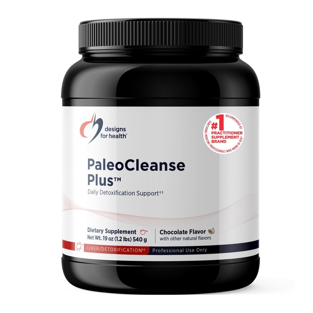 Design för hälsa PaleoCleanse Plus - Detox Powder med 18g Bone Broth Protein, Antioxidant örter, vitaminer + mineraler - Smoothie Shake Drink Mix, Chocolate (15 portioner / 525g)