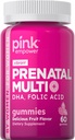 PINK Prenatal vitamiineja 60 Gummy DHA ja Foolihappo .