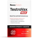 Novex Biotech TestroVax MAX - Daglig testosteron Multivitamin - Kosttillskott för att öka testosteron och öka styrka, 60 Ct
