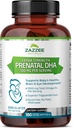 Zazzee Extra Strength Prenatal DHA 500 mg, 180 Enteroc coated Softgels, 1000 mg Omega 3