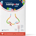 Nampons Barn Nosebleed Stoppers - 6 Lätt att använda näsblod Stopper Plugs Kit för barn. Betrodd av barnläkare. Hypoallergen Clotting Agent slutar näsblod snabbt i kontakt. Säker och smärtfri