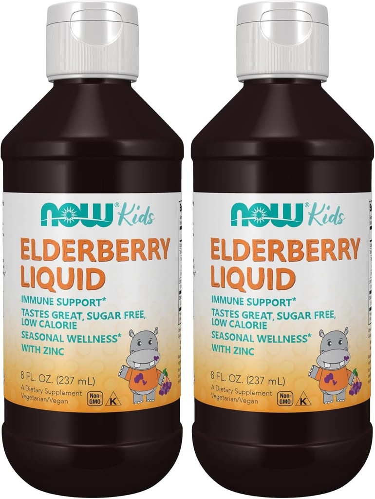 NYT lisäravinteet, nestemäinen Elderberry lapsille Sinkki ja Astragalus, Immuuni tuki*, 8-Aunce, Pakkaus May Vary (Pack of 2)