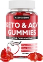 Keto ACV Gummies - Apple Cider Vinegar Gummies med B12 för energi & Wellness, 1500mg, stöder ketos, för kvinnor och män, Vegan, Gluten-Free, 60 Gummies