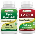 Bästa naturliga Alpha Lipoic Acid 600 mg & COQ10 100 mg