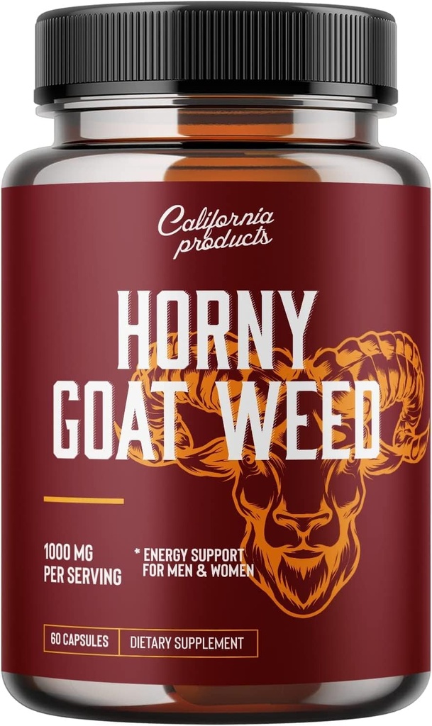 Horny Goat Weed Complex med 1000 mg Horny Goat Weed Extract och extra styrka Tongkat Ali Root Powder Natural Maca Root Extract Maca Root Powder