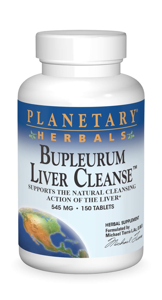 Planeetta kasviperäisiä Bupleurum Liver Cleanse, tukee luonnollinen puhdistus toimia maksan*, 545 mg - 150 tablettia
