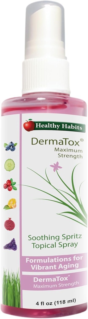 Terveet kasvutavat DermaTox 4oz rauhoittava spratz ajankohtainen spray Kaikki tarkoitukset turvallinen ja tehokas ajankohtainen spray rauhoittava ihon ravinto