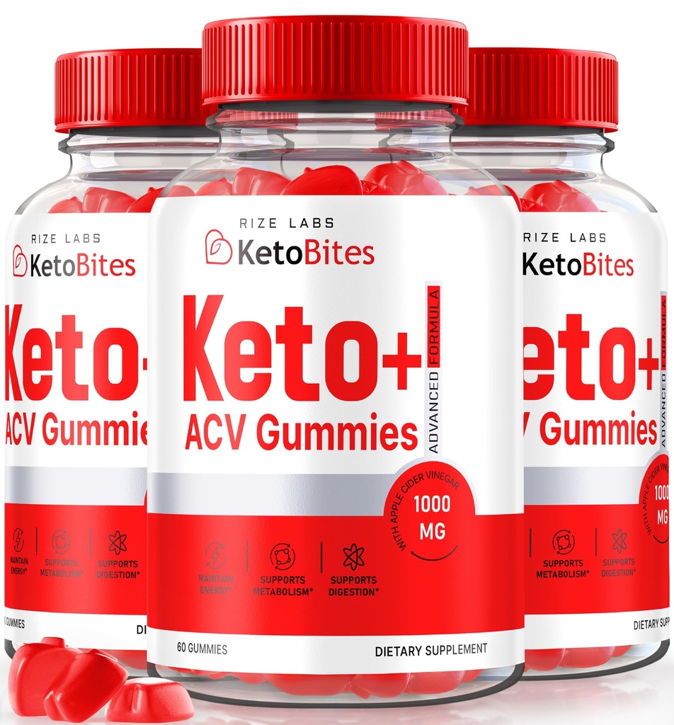 rize labs - Keto Bites ACV Gummies varten Advanced Weight Loss, Kaikki luonnolliset Apple Siideri viinietikka täydentää (180 Gummies)