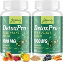 1000 MG Gentle Detox Cleanse, High- Potent, Gut Cleanse & Detox Capsules for Women & Men, Natural Detoxification, Colon, Liver, Antioksidantti & Dgestive Support, 120 kapselia