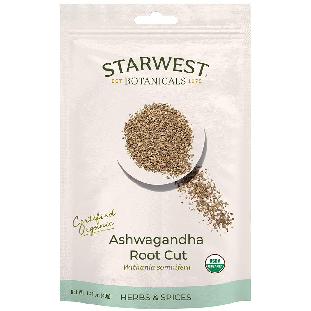 Starwest Botanicals Ashwagandha Root Cut Organic Eco-Friendly (1,41 oz)